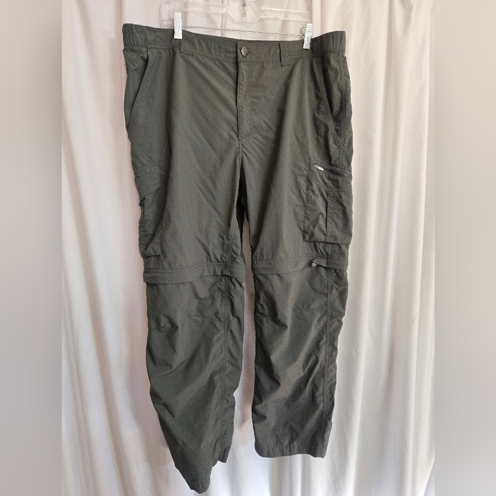 Columbia Omni-Shade Convertible Cargo Olive Green Pants